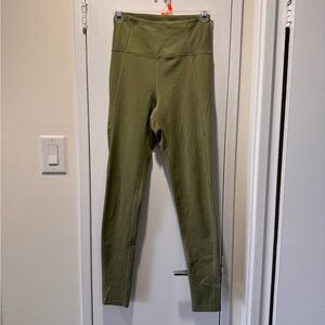 Olive Green High-Waisted Leggings